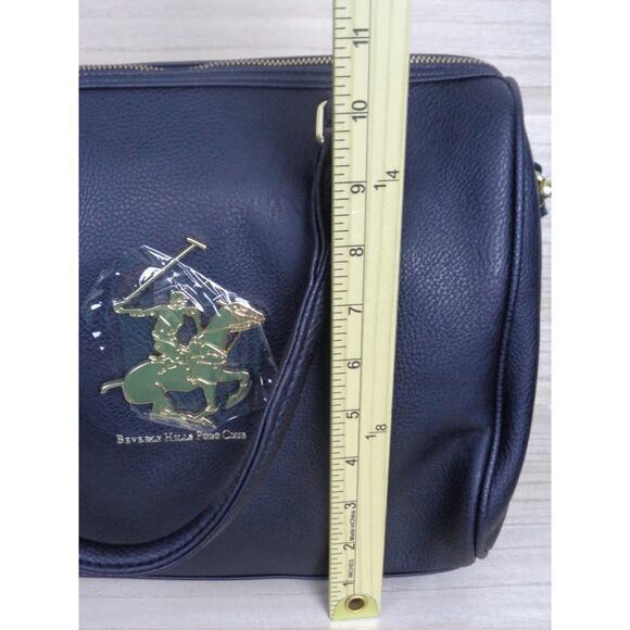 Beverly Hills Polo Club‎ BHPC Black Purse Vegan Leather Handles or Strap - Picture 3 of 6